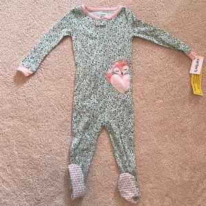 Carter’s floral Footie Pjs